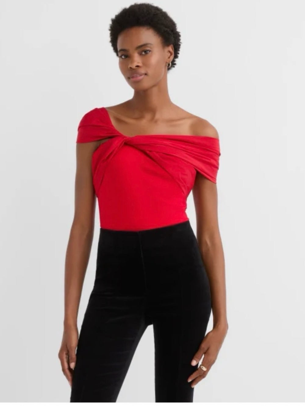 Loft Taffeta Ponte Off The Shoulder Top
